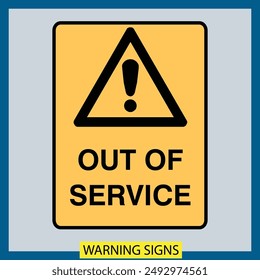 warning signs illustrations vector design isolated icons public warning factory industry