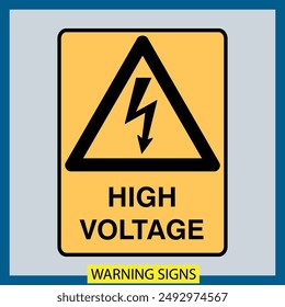 warning signs illustrations vector design isolated icons public warning factory industry