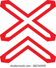 Warning signs multipath Railway