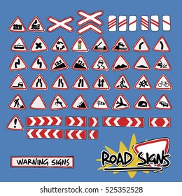 Warning Signs on the Russian roads