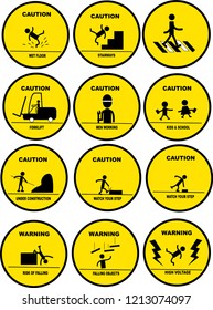 
Warning signs set 