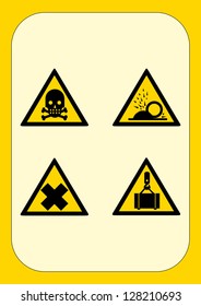 Warning signs - Set Yellow