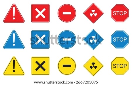 Warning Signs, Stop Sign, Danger, Checklist No Trespassing Sign