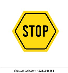 Warning signs. Warning symbols design. stop signs vector image