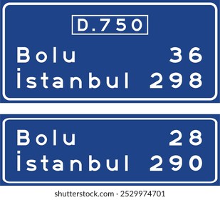 Warning Signs, Turkey Highway Standard Traffic Signs (Turkish: Karayollari Standart Trafik Isaret Levhalari, Tehlike Uyari Isaretleri, Kaplama Ustu Yon Levhasi) 
