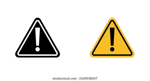 Warning signs vector graphic pack with exclamation point