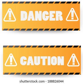 warning signs. vector illustration 