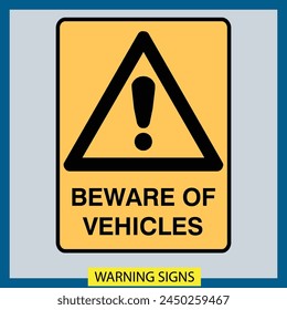 Warning signs vector illustration construction buildings landmarks vector illustration isolated safety signs