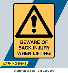 Warning signs vector illustration signs and symbols landmark construction