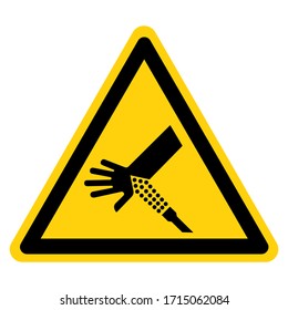 Warning Skin Puncture Symbol Sign ,Vector Illustration, Isolate On White Background Label. EPS10