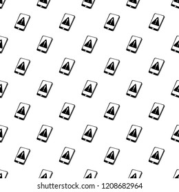 Warning smartphone pattern vector seamless repeating for any web design