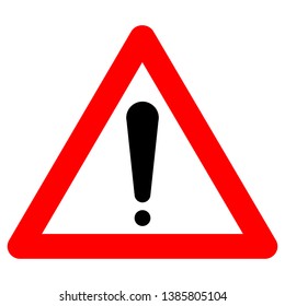 warning someone to avoid something. warning sign vector.