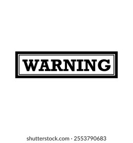 Warning Square Sign illustration design template