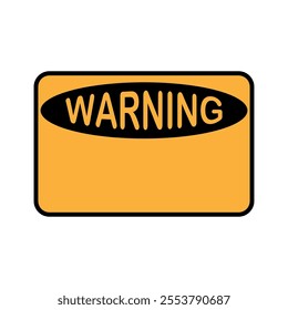 Warning Square Sign illustration design template
