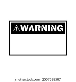 Warning Square Sign illustration design template