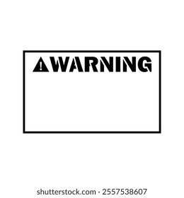 Warning Square Sign illustration design template