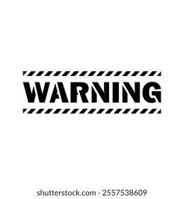 Warning Square Sign illustration design template