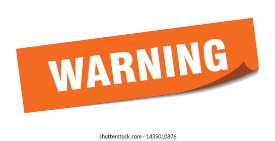 warning square sticker. warning sign. warning banner