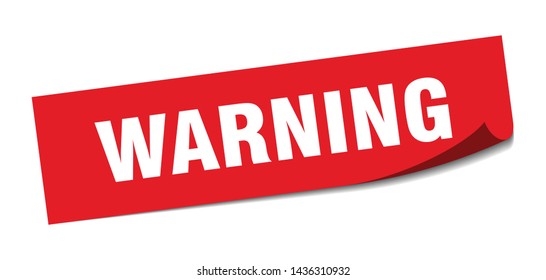 warning square sticker. warning sign. warning banner