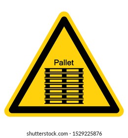 Warning Stack Corretly Symbol Sign, Vector Illustration, Isolate On White Background Label. EPS10