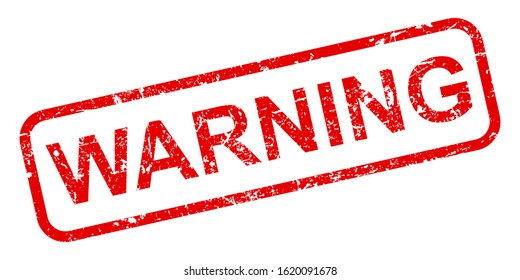 Warning stamp icon sign – stock vector svg