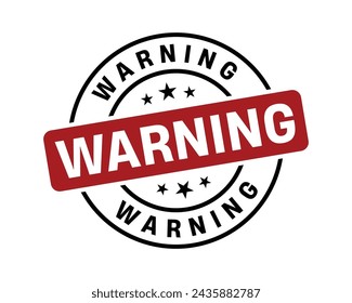 Warnstempel, Warnschild rund