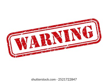 Warning stamp symbol, label sticker sign button, text banner vector illustration .