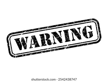 Warning stamp symbol, label sticker sign button, text banner vector illustration .