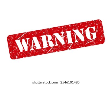 Warning stamp symbol, label sticker sign button, text banner vector illustration .