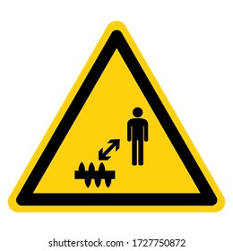 Warning Stay Away From Sharp Objects Symbol Sign ,Vector Illustration, Isolate On White Background Label. EPS10