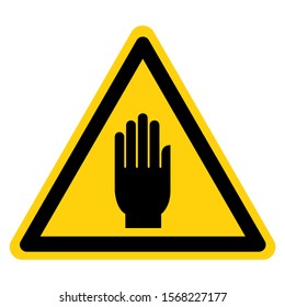 Warning Stay Clear Symbol Sign, Vector Illustration, Isolate On White Background Label .EPS10