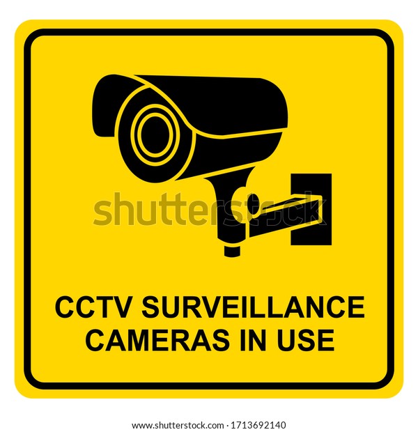 CCTV Security Camera System Warning Sign Sticker Decal Surveillance 200mm*D_g G4 
