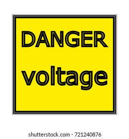Warning sticker labels for electrical consumers voltage notice 110v,220v,380v