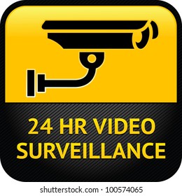 Warning Sticker for Security Alarm CCTV Camera Surveillance