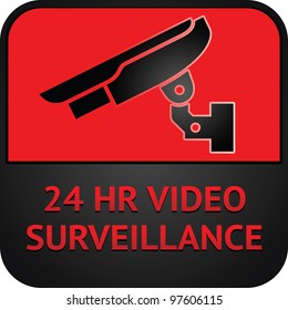 Warning Sticker for Security Alarm CCTV Camera Surveillance