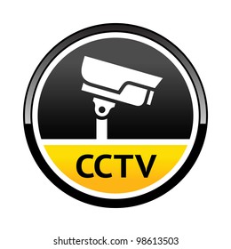 Warning Sticker for Security Alarm CCTV Camera Surveillance