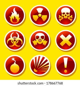Warning stickers