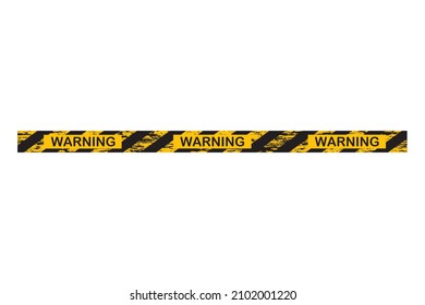 Warning stop or construction line  Yellow Warning Tape  Vector