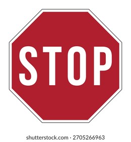 Símbolo de tráfico de la señal de tráfico de la parada de advertencia