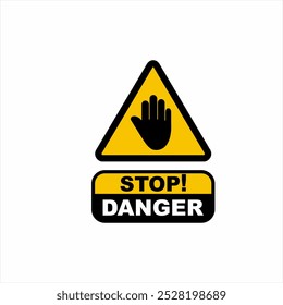 Warning stop sign hazard design;