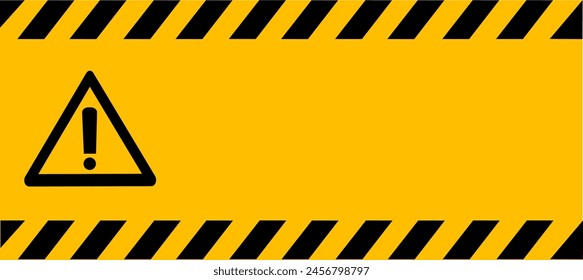Warning stop sign. Important announcement. Replaceable vector design.
