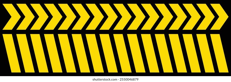 Warning striped rectangular background. Caution tape, warning strips, danger or alert symbol, attention symbol tape isolated. Yellow and black stripes on the diagonal. Vector illustrator. 