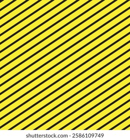 Warning striped rectangular background, yellow and black stripes on the diagonal, a warning to be careful the potential danger vector template sign and symbol.