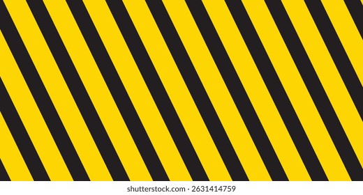 warning striped rectangular background, yellow and black stripes on the diagonal, a warning to be careful - the potential danger vector template sign 