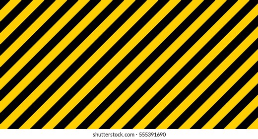 warning striped rectangular background, yellow and black stripes on the diagonal, a warning to be careful - the potential danger vector template sign