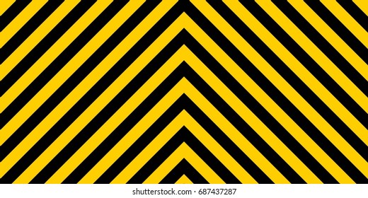warning striped rectangular background, yellow and black stripes on the diagonal in different directions, a warning to be careful - the potential danger the size of the load vector sign template