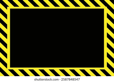 Warning Strips. warning striped background, yellow and black stripes on the diagonal, danger vector template sign background, danger sign, Danger area mark, line danger stripe. vector illustration eps