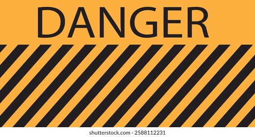 Warning Strips vector illustration of black and yellow Police stripe border. Stripes on the diagonal, danger vector template sign background, danger sign, Danger area mark, line danger stripe. 