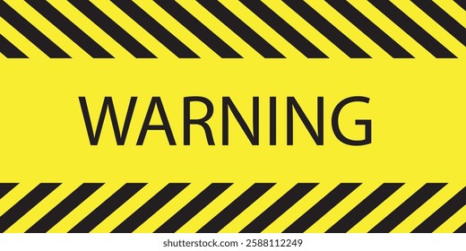 Warning Strips vector illustration of black and yellow Police stripe border. Stripes on the diagonal, danger vector template sign background, danger sign, Danger area mark, line danger stripe. 