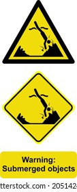 warning submerged objects